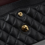 CHANEL SMALL CLASSIC DOUBLE FLAP BAG CAVIAR BLACK GHW