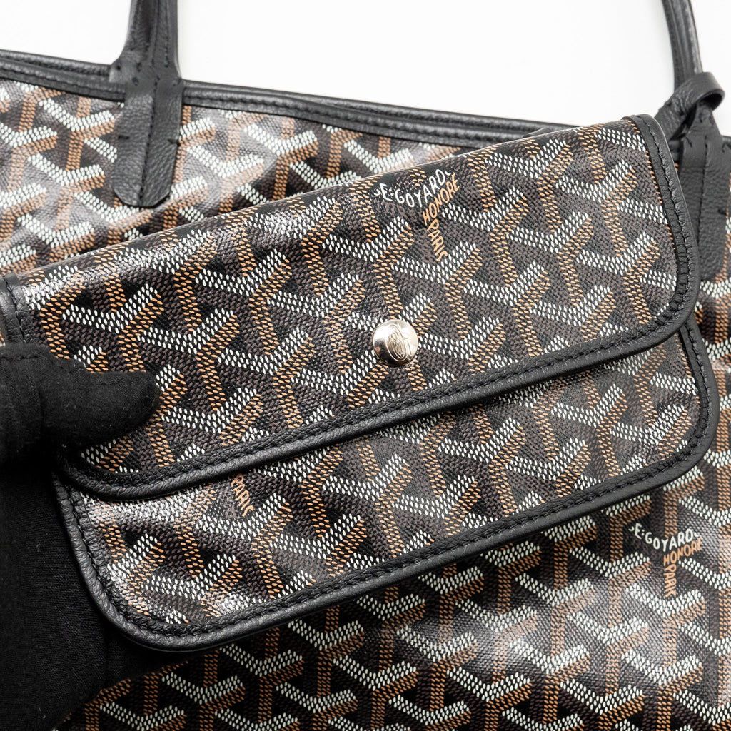 Goyard Saint Louis GM tote bag goyardline canvas / calfskin black