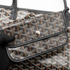 Goyard Saint Louis GM tote bag goyardline canvas / calfskin black