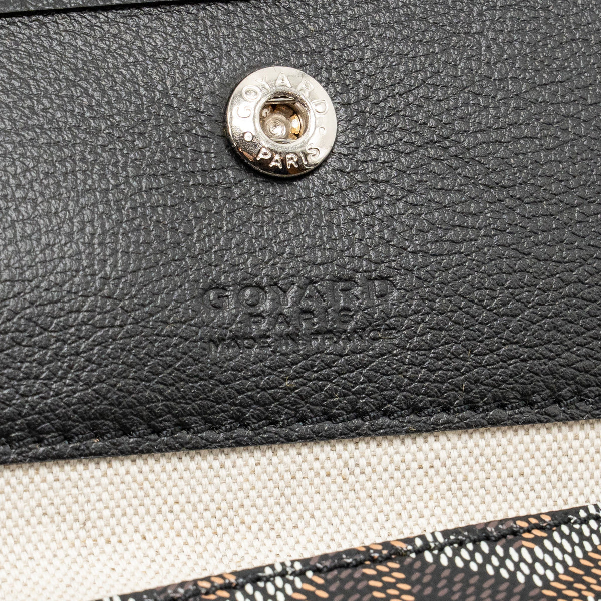 Goyard Saint Louis GM tote bag goyardline canvas / calfskin black