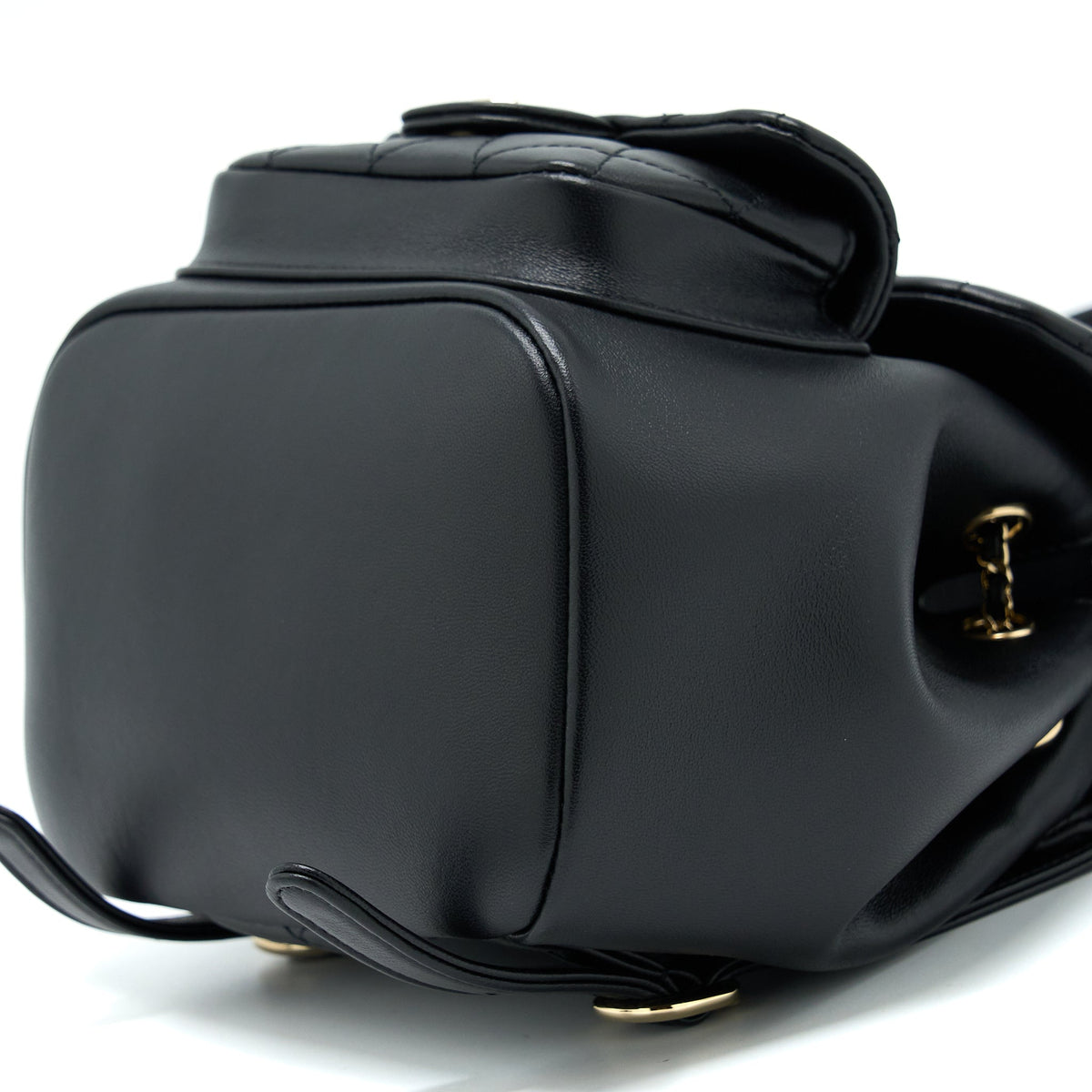 CHANEL DUMA MINI BACKPACK LAMBSKIN BLACK LGHW (MICROCHIP)