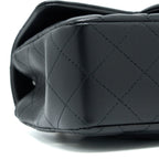 CHANEL TOP HANDLE MINI RECTANGULAR FLAP BAG LAMBSKIN BLACK LGHW (MICROCHIP)