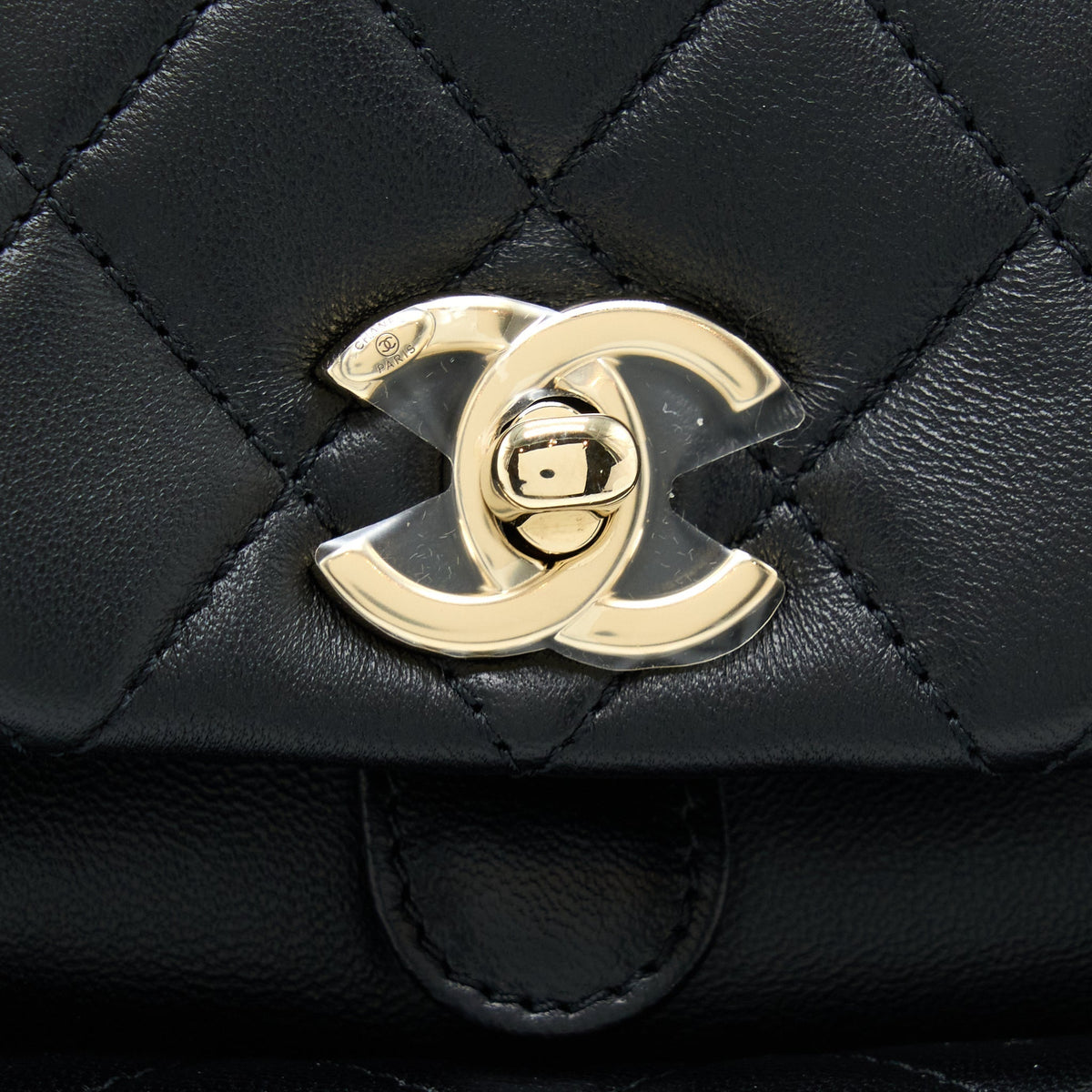 CHANEL DUMA MINI BACKPACK LAMBSKIN BLACK LGHW (MICROCHIP)
