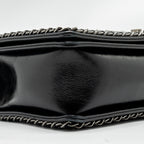 CHANEL NEW MEDIUM CHAIN EDGE BOY BAG CALFSKIN BLACK RUTHENIUM SHW