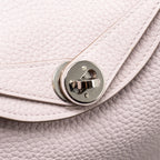 Hermes Mini Lindy clemence Mauve Pale SHW