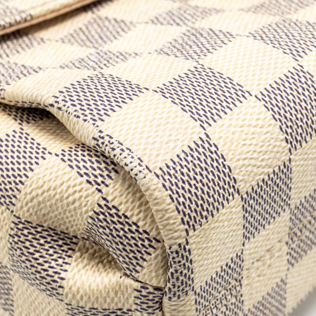 LOUIS VUITTON CROISETTE DAMIER AZUR CANVAS WHITE GHW