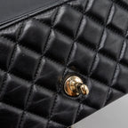CHANEL MINI RECTANGULAR FLAP BAG LAMBSKIN BLACK LGHW (MICROCHIP)