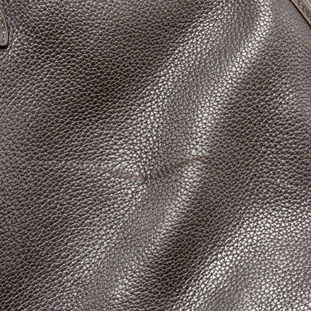 Loewe Anagram Briefcase Grained Calfskin Brown SHW