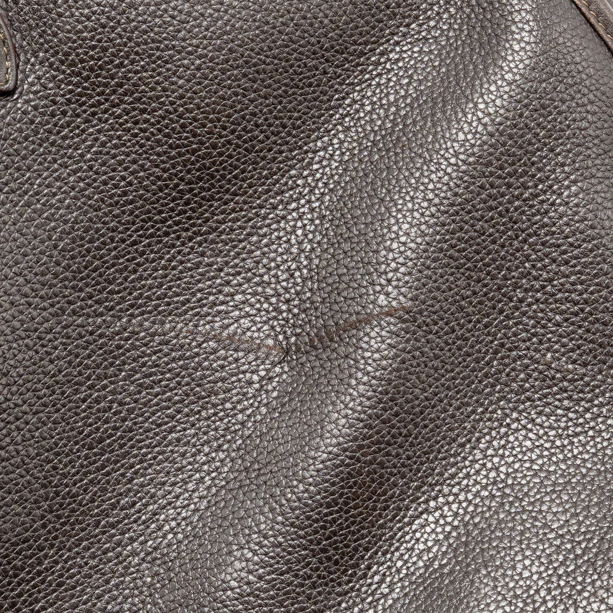 Loewe Anagram Briefcase Grained Calfskin Brown SHW