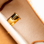 HERMES HERBAG MINI CANVAS/HUNTER LEATHER ECRU-BEIGE/FAUVE GHW