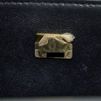 CHANEL TOP HANDLE MINI RECTANGULAR FLAP BAG LAMBSKIN BLACK LGHW (MICROCHIP)