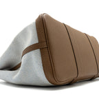 HERMES GARDEN PARTY 36 NEGONDA/CANVAS ECRU/ALEZAN/BLUE BILL SHW