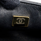 CHANEL MINI RECTANGULAR FLAP BAG LAMBSKIN BLACK LGHW (MICROCHIP)