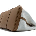 HERMES GARDEN PARTY 36 NEGONDA/CANVAS ECRU/ALEZAN/BLUE BILL SHW