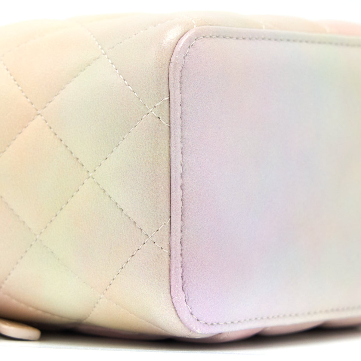 CHANEL 22P TOP HANDLE LONG VANITY CASE LAMBSKIN MULTICOLOUR GHW