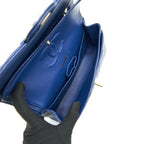 CHANEL CLASSIC SMALL DOUBLE FLAP CAVIAR NAVY LGHW