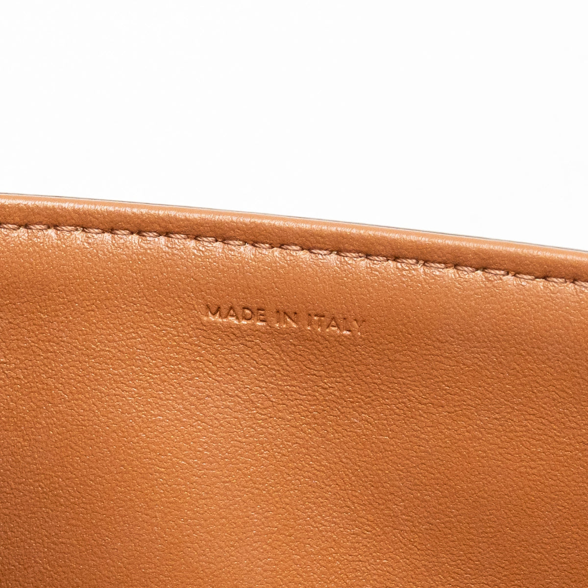 Celine Classique Triomphe bag in triomphe canvas and calfskin tan GHW