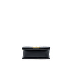 CHANEL SMALL BOY BAG CAVIAR BLACK WITH BRUSHED GHW(MICROCHIP)