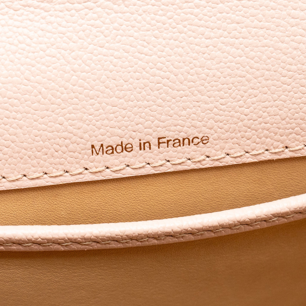 Delvaux mini brilliant bag grained calfskin light pink RGHW