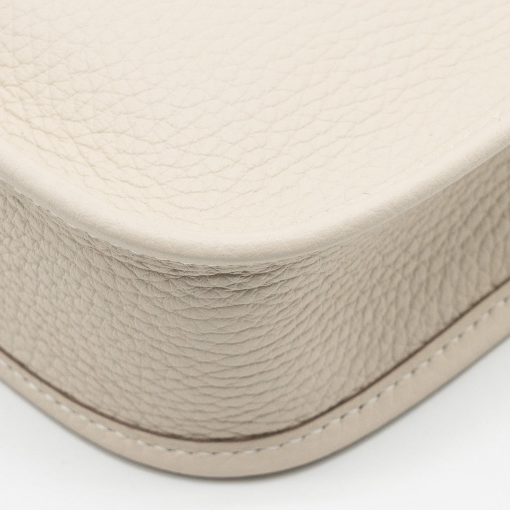 Hermes Mini Evelyne Clemence Craie GHW