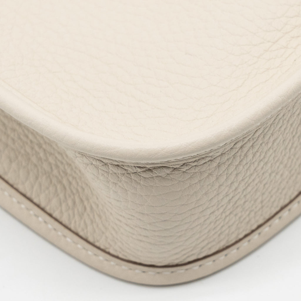 Hermes Mini Evelyne Clemence Craie GHW