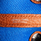 Hermes Garden Party 30 Negonda/Canvas Ecru-Bleu Bil/Cuivre SHW