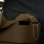 HERMES KELLY TO GO CHEVRE MYSORE ETOUPE SHW