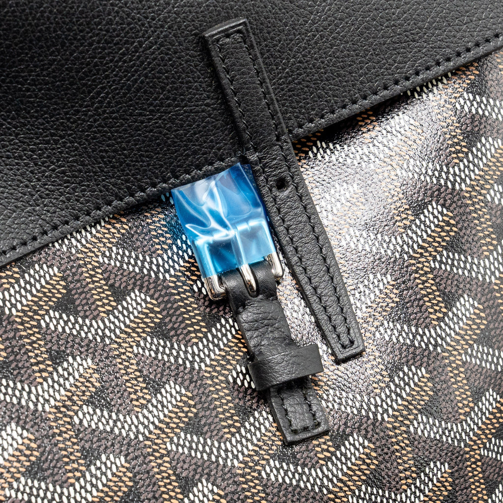 Goyard Mini Alpin backpack goyardline canvas / calfskin black SHW