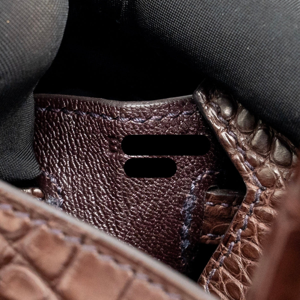 Hermes Birkin 20 Alligator Missippienssis Mat Havane GHW
