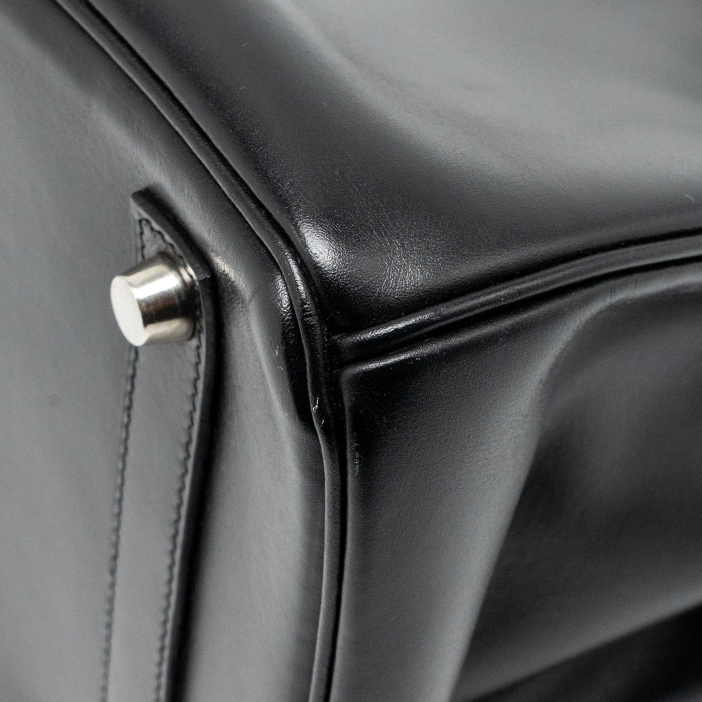 Hermes Birkin 35 Box Black SHW