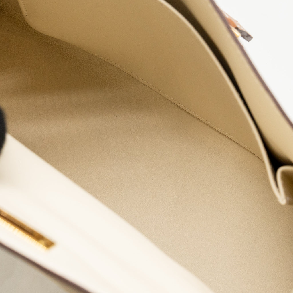 Hermes Kelly 25 Colormatic Swift Nata/Chai/Cuivre/Lime/Mauve Sylvestre GHW