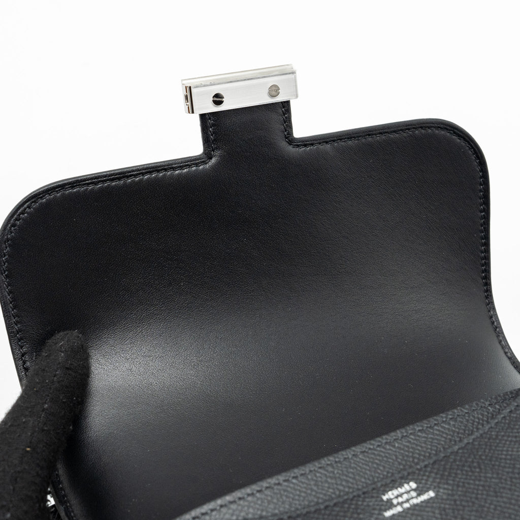 Hermes Mini Constance Epsom Black SHW (New Version)