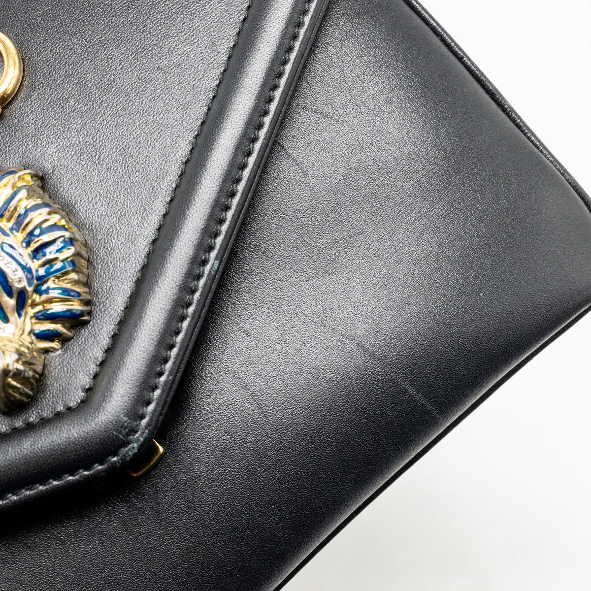 Gucci Rajah shoulder bag calfskin black GHW