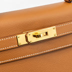 HERMES KELLY 28 SELLIER EPSOM GOLD GHW