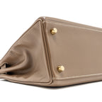 HERMES KELLY 28 TADELAKT ETOUPE GHW