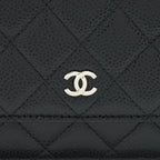 CHANEL CLASSIC WALLET ON CHAIN CAVIAR BLACK SHW