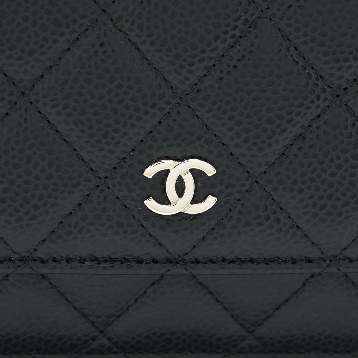 CHANEL CLASSIC WALLET ON CHAIN CAVIAR BLACK SHW