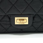 CHANEL 2.55 226 REISSUE FLAP BAG AGED CALFSKIN IN BLACK GHW