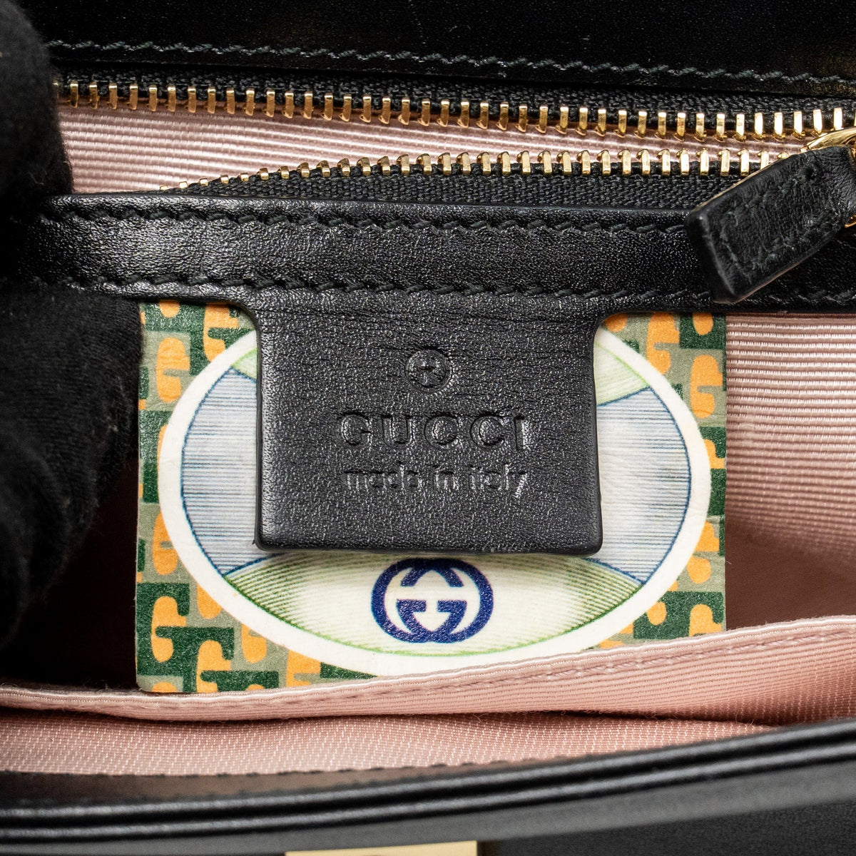Gucci Rajah shoulder bag calfskin black GHW