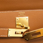 HERMES KELLY 28 SELLIER EPSOM GOLD GHW