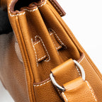 Hermes Kelly Messanger PM bag Barenia Faubourg leather 34 Fauve SHW
