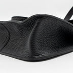 Hermes Halzan 25 Clemence Black GHW
