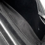 CHANEL BOY WALLET ON CHAIN CALFSKIN BLACK WITH BLACK HARDWARE