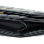 CHANEL CLASSIC WALLET ON CHAINS LAMBSKIN BLACK GHW(MICROCHIP)