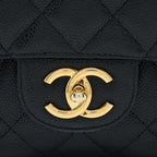 CHANEL MAXI CLASSIC DOUBLE FLAP BAG CAVIAR BLACK GHW