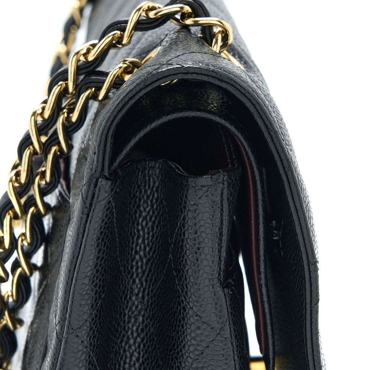 CHANEL MAXI CLASSIC DOUBLE FLAP BAG CAVIAR BLACK GHW