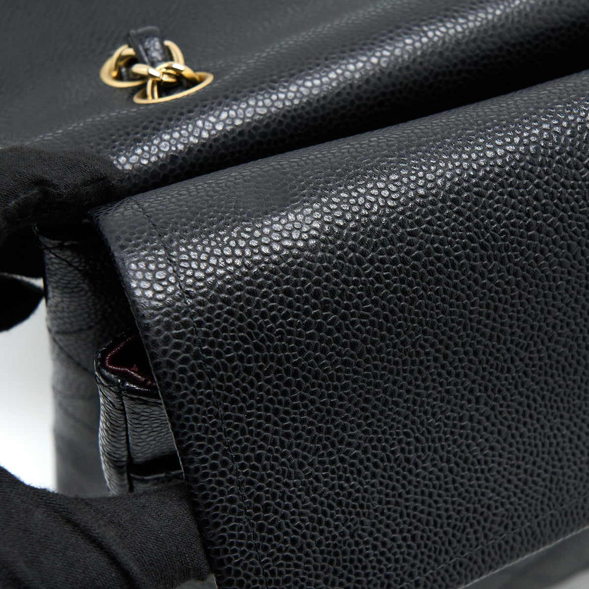 CHANEL MAXI CLASSIC DOUBLE FLAP BAG CAVIAR BLACK GHW