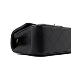 CHANEL MINI RECTANGULAR FLAP BAG LAMBSKIN BLACK LGHW (MICROCHIP)