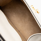 Gucci top handle mini Sylvie bag calfskin white GHW