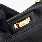 FENDI MEDIUM PEEKABOO BAG LEATHER BLACK GHW